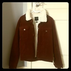 Burgandy courdoroy jacket